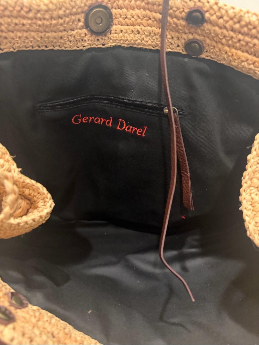 Gérard Darel Raphia Cabas and Ficelle bag - Picture 5 of 9